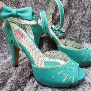 Pin Up Couture Bettie -01 Teal US 9